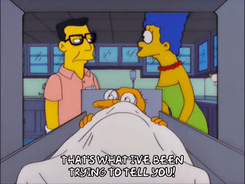 speaking marge simpson GIF