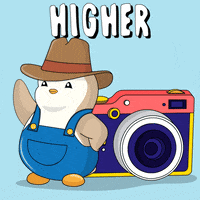 Up We Go To The Moon GIF by Pudgy Penguins