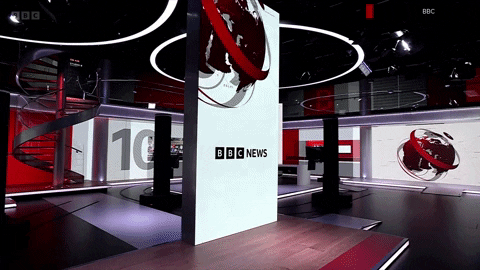 newscaststudio giphyupload bbc one set design bbc news GIF