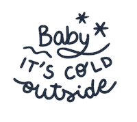 Let It Snow Christmas Sticker