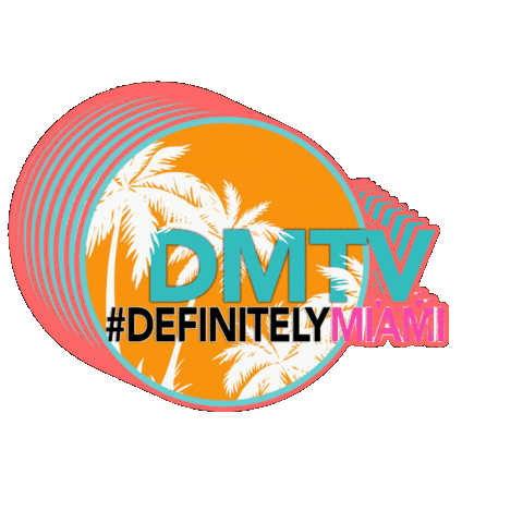DEFINITELYMIAMITV miami miami beach south beach ocean drive Sticker