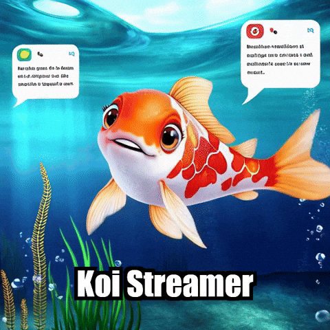 Streaming Koi Fish GIF by TheConfishius