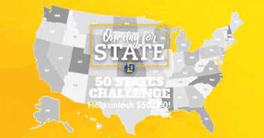 SDSUFoundation south dakota state university sdstate one day for state map challenge GIF