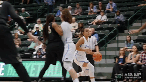 women's basketball GIF by GreenWave