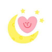 lunadelsur heart hello sun stars Sticker