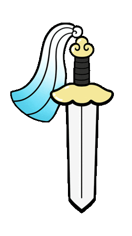 giphyupload anime sparkle cny sword Sticker