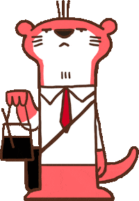 Coffee Blink Sticker by Robert the Otter