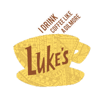 artgabyfernandes netflix coffee gilmore girls cafe Sticker