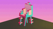 chair help GIF by Julian Glander