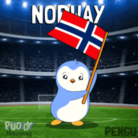 Penguin Flag GIF by Pudgy Penguins