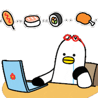 Hungry Foodie Sticker by boogi_in_busan