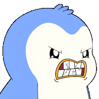 Angry I Swear Sticker by Pudgy Penguins