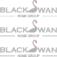 Logo House Sticker by Black Swan Home Group