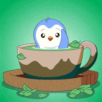 Waving Coffee Time GIF by Pudgy Penguins