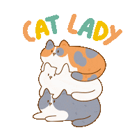 Stefisundays cat cats catlady stefisundays Sticker