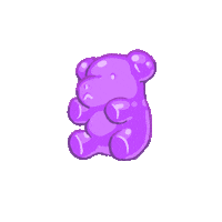 gummy bear pink Sticker