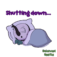 Bug Shutting Down Sticker by VeeFriends