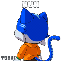 Confused Wait What Sticker by Toshithecat