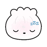 wontoninamillion tired sleepy dumpling steamie Sticker