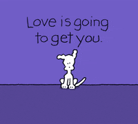 falling in love hearts GIF by Chippy the Dog