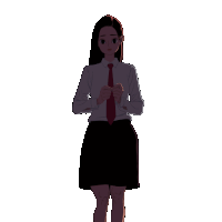 girl sunset Sticker by KIM JUNGYOUN
