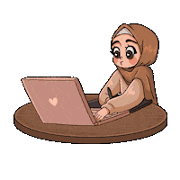 imcleem work digital art hijabi wacom Sticker