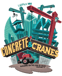 Concrete Cranes Sticker by stidwel