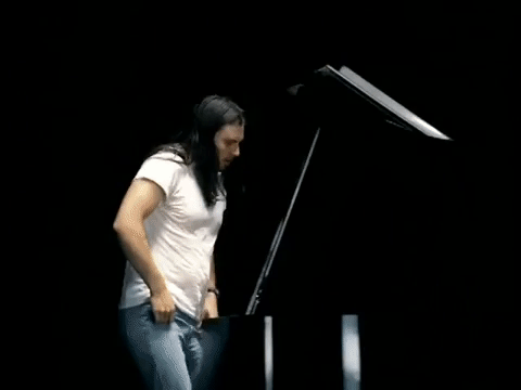 andrew w k piano GIF