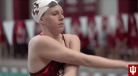 College Sports Swimming GIF by Indiana Hoosiers