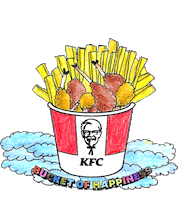 Fried Chicken Sticker by KFC Singapore