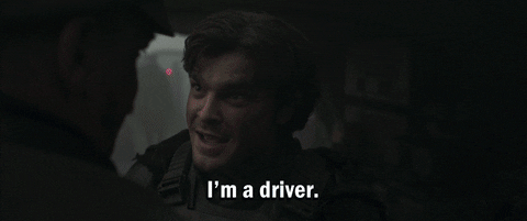 Driving Han Solo GIF by Star Wars