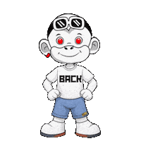 Glow Up Back Again Sticker by Zhot