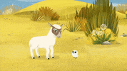 #puffin #rock #puffinrock #baba #lambie #jump #lamb #puffin GIF by Puffin Rock