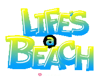Beach Life Swimming Sticker
