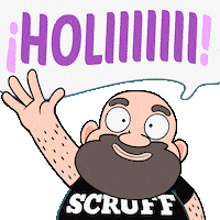Bear Waving Sticker by SCRUFF