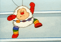 angry rainbow brite GIF