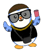 Celebrate Final Boss Sticker by Pudgy Penguins