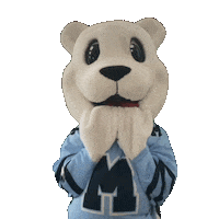 Scared Polar Bear Sticker by Mimico Lacrosse