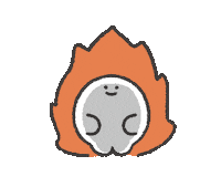Angry Fire Sticker