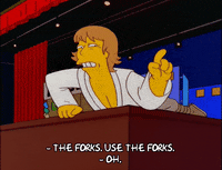 Episode 9 Forks GIF by The Simpsons