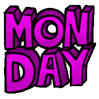 Text Monday Sticker by Darién Sánchez