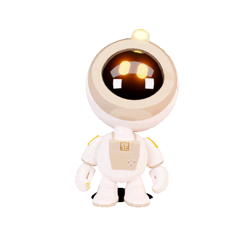Robot Waiting Sticker by Splitbot