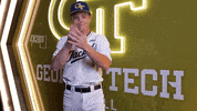 Georgia Tech Baseball GIF by Georgia Tech Yellow Jackets