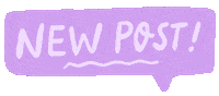 Pink New Post Sticker