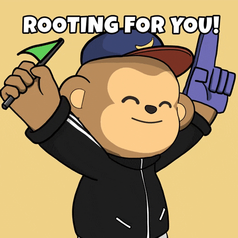 Lets Go Good Luck GIF by Wise Monkey Meme