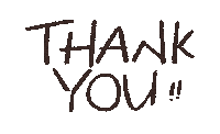 Thanks Lettering Sticker