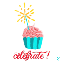 Celebrate Happy Birthday Sticker by Dani K.