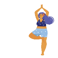 Woman Meditation Sticker by Nuup Hotel