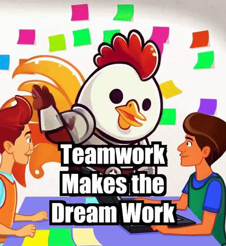 Teamwork Makes The Dream Work College GIF by Zorooster