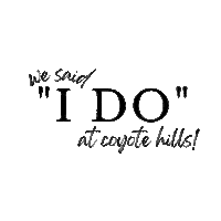 coyotehillsgcevents wedding i do brides bride and groom Sticker